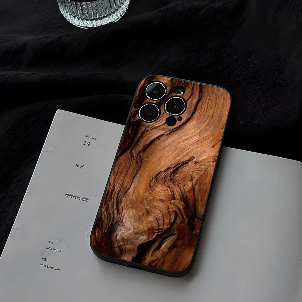 Premium iPhone Case MagSafe Compatible Magnetic Protective Cover Natural Wood Back Shockproof TPU Bumper Camera Lens Protection Ultra Thin Slim Design