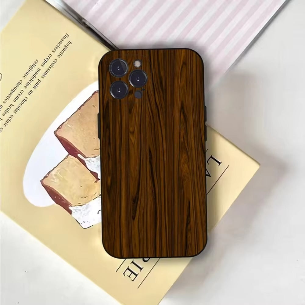 Premium iPhone Case MagSafe Compatible Magnetic Protective Cover Natural Wood Back Shockproof TPU Bumper Camera Lens Protection Ultra Thin Slim Design