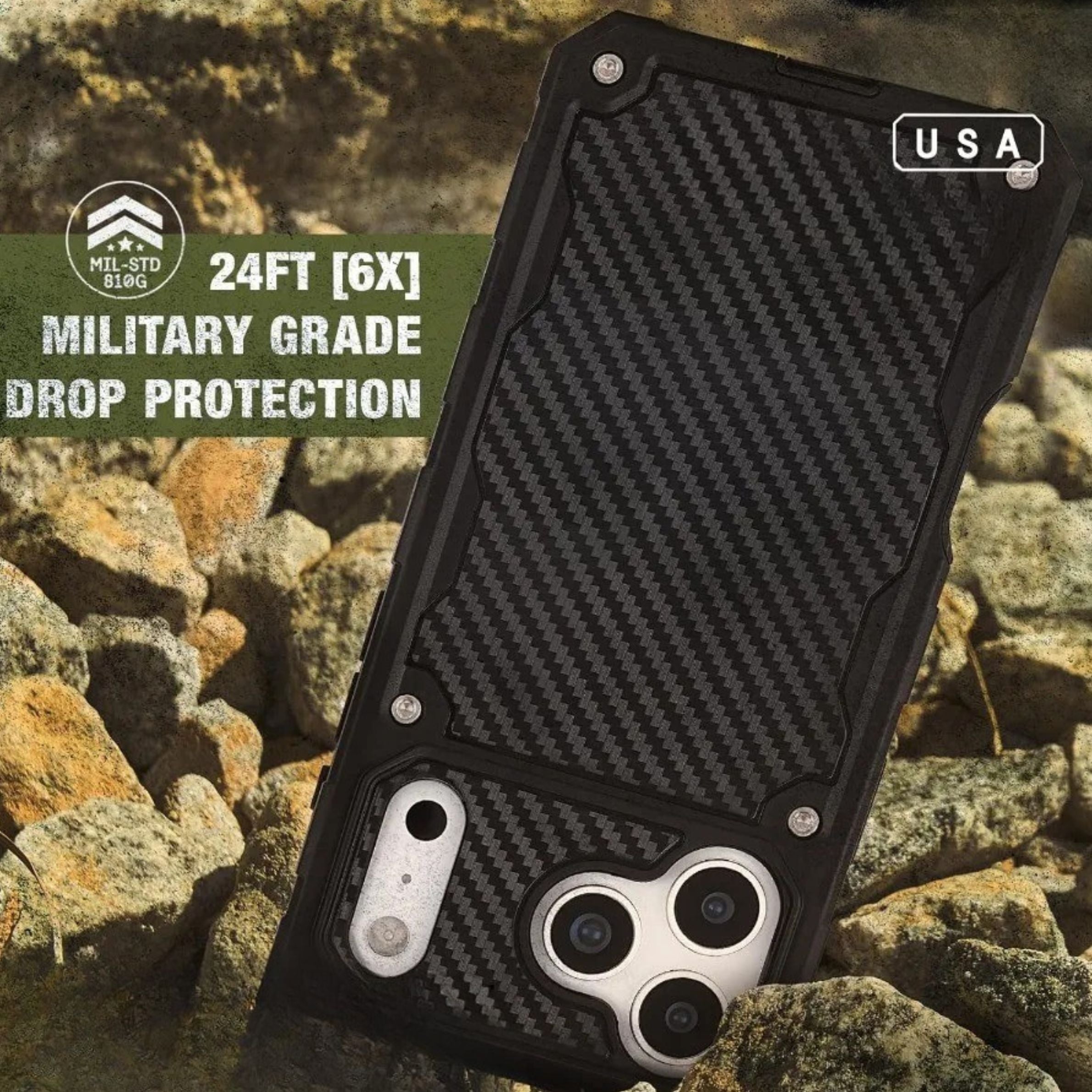 Premium iPhone Case MagSafe Compatible Magnetic Protective Cover Rugged Heavy Duty Shockproof Anti Slip Grip Military Grade Drop Protection Slim Durable Design