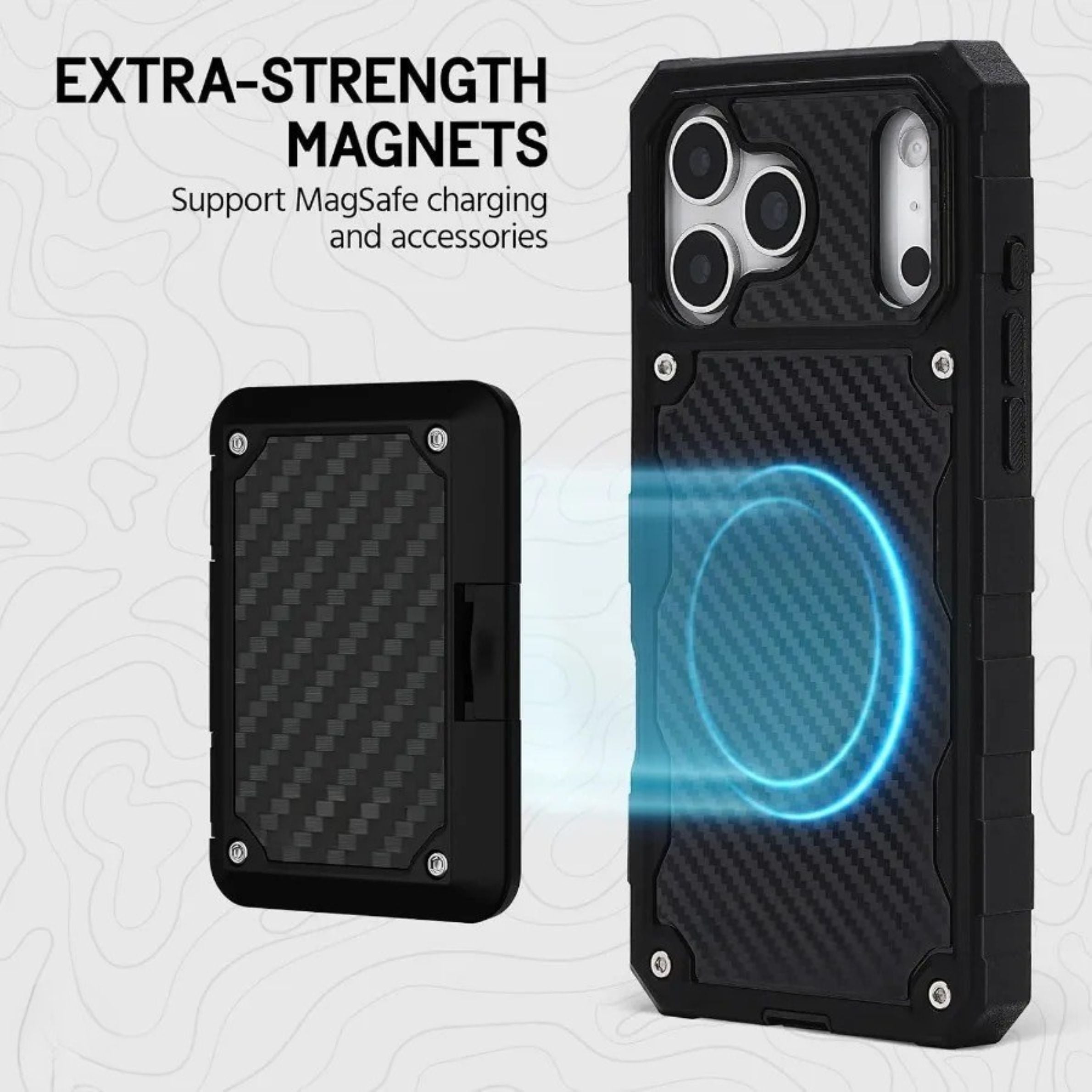 Premium iPhone Case MagSafe Compatible Magnetic Protective Cover Rugged Heavy Duty Shockproof Anti Slip Grip Military Grade Drop Protection Slim Durable Design