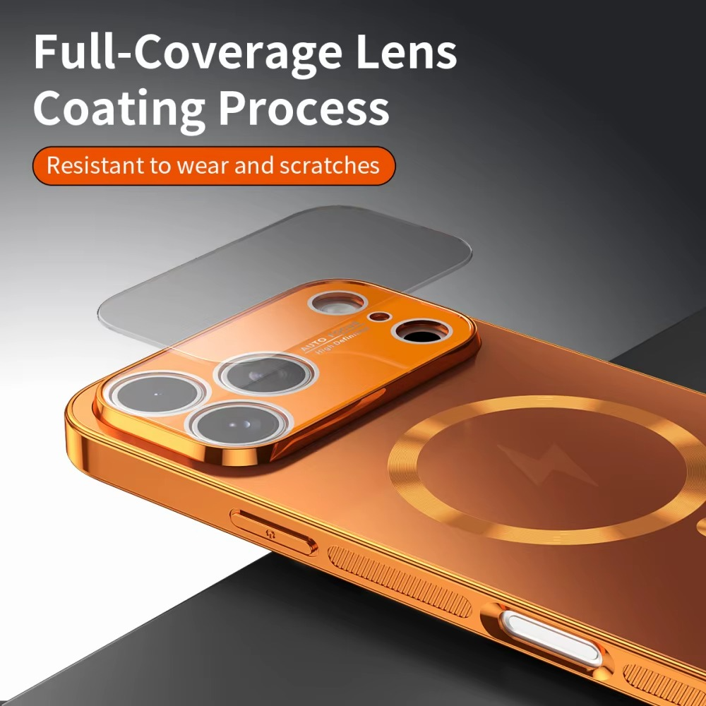 Premium iPhone Case MagSafe Compatible Magnetic Protective Cover Shockproof Aluminum Frame Electroplated Finish Matte Back Raised Camera Lens Protection