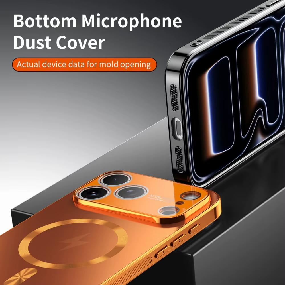 Premium iPhone Case MagSafe Compatible Magnetic Protective Cover Shockproof Aluminum Frame Electroplated Finish Matte Back Raised Camera Lens Protection