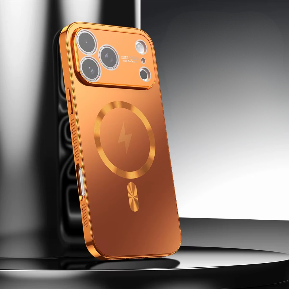 Premium iPhone Case MagSafe Compatible Magnetic Protective Cover Shockproof Aluminum Frame Electroplated Finish Matte Back Raised Camera Lens Protection