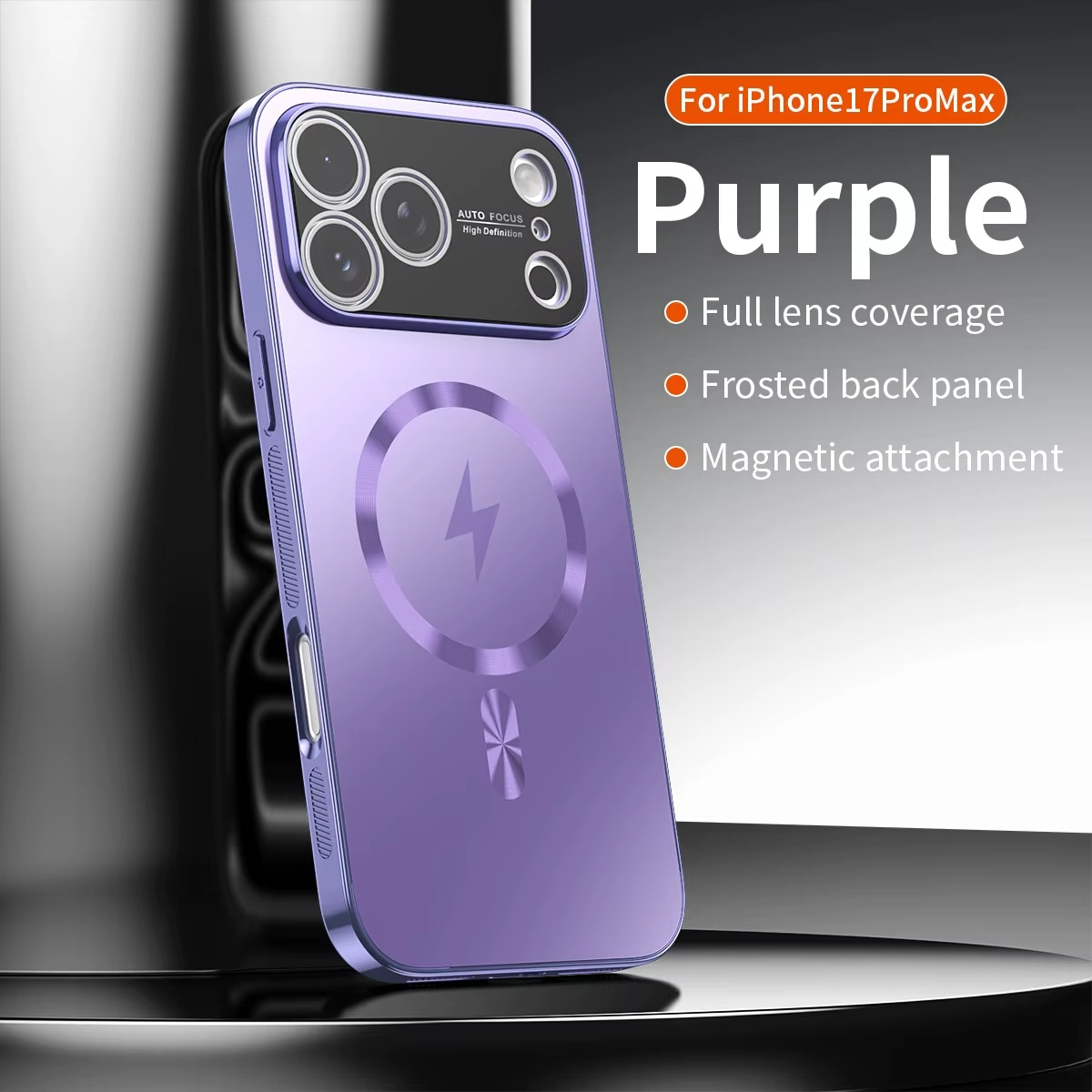 Premium iPhone Case MagSafe Compatible Magnetic Protective Cover Shockproof Aluminum Frame Electroplated Finish Matte Back Raised Camera Lens Protection