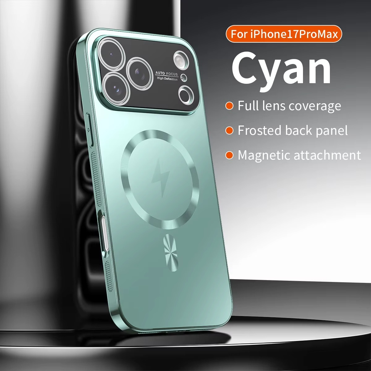 Premium iPhone Case MagSafe Compatible Magnetic Protective Cover Shockproof Aluminum Frame Electroplated Finish Matte Back Raised Camera Lens Protection