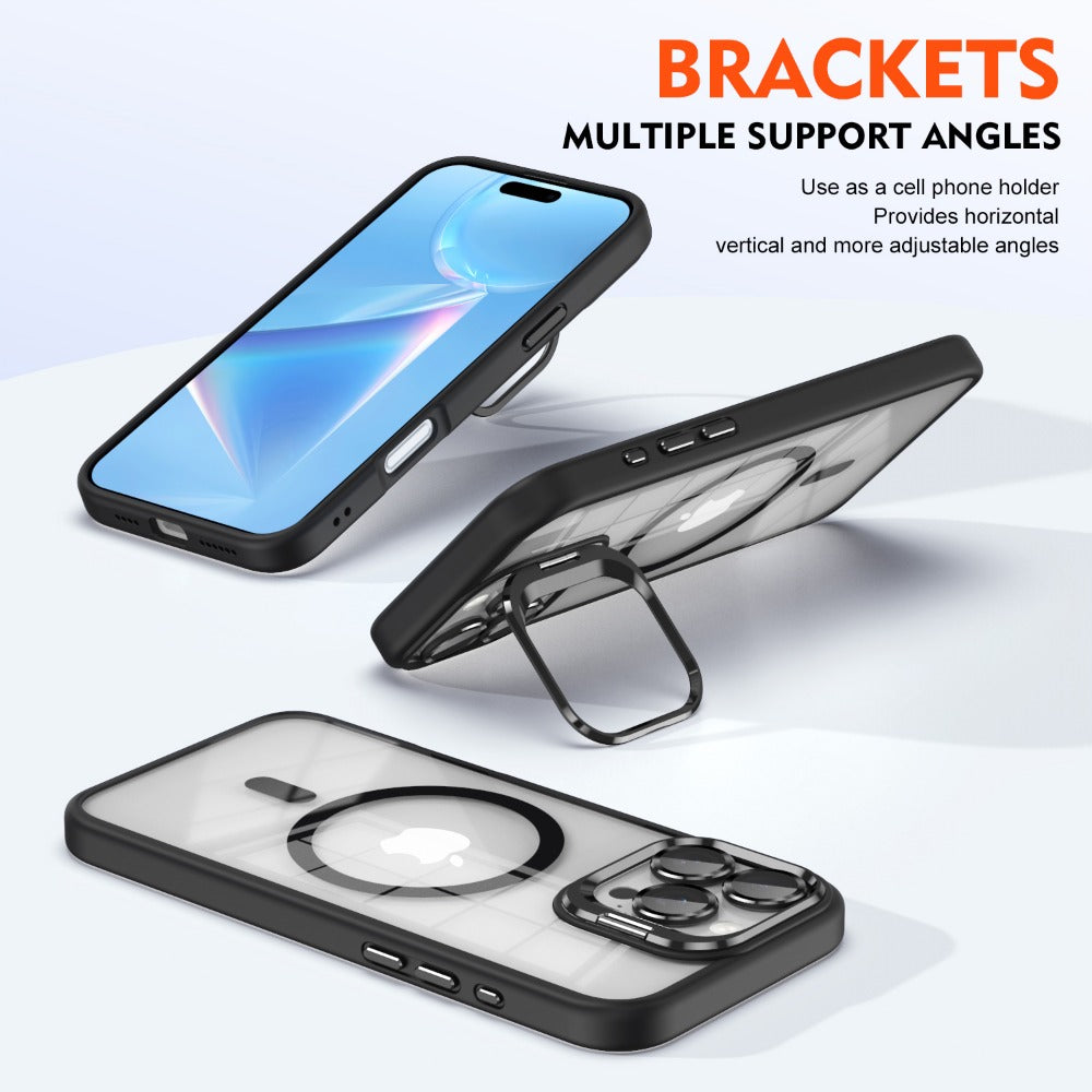 Premium iPhone Case MagSafe Compatible Magnetic Protective Cover Shockproof Bumper Full Body Protection Camera Lens Guard Slim Durable Design