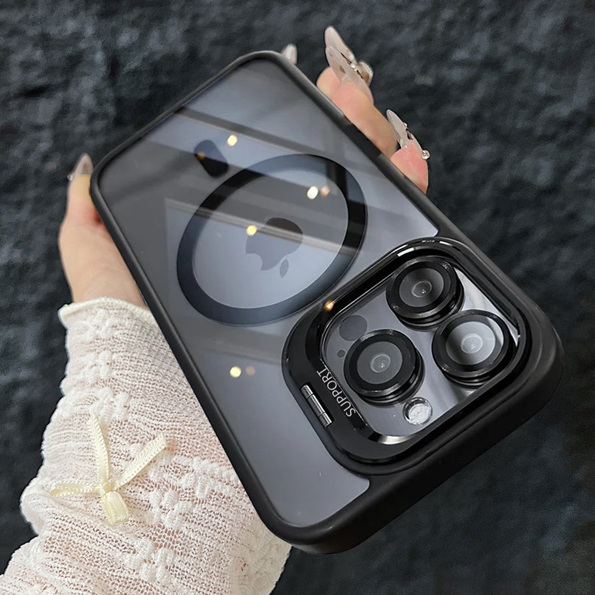 Premium iPhone Case MagSafe Compatible Magnetic Protective Cover Shockproof Bumper Full Body Protection Camera Lens Guard Slim Durable Design