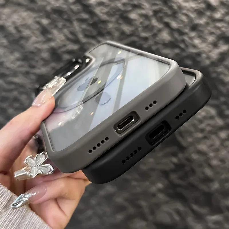 Premium iPhone Case MagSafe Compatible Magnetic Protective Cover Shockproof Bumper Full Body Protection Camera Lens Guard Slim Durable Design