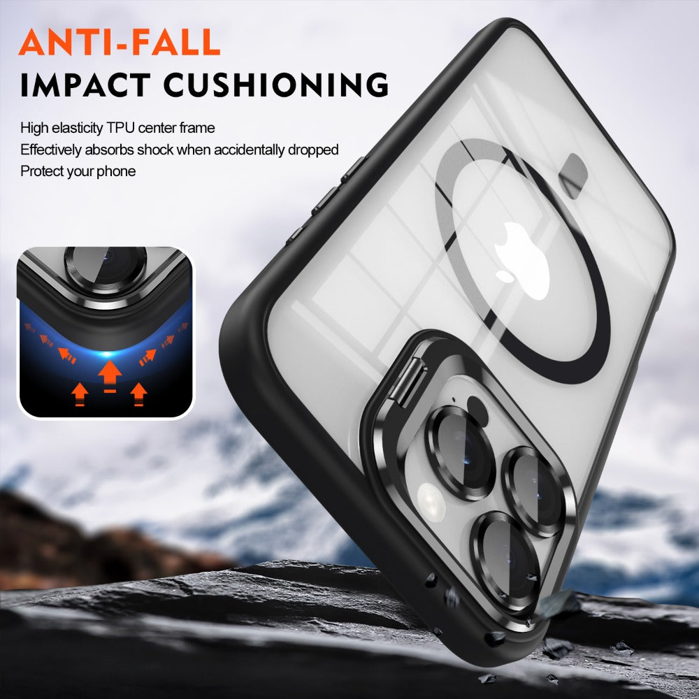 Premium iPhone Case MagSafe Compatible Magnetic Protective Cover Shockproof Bumper Full Body Protection Camera Lens Guard Slim Durable Design