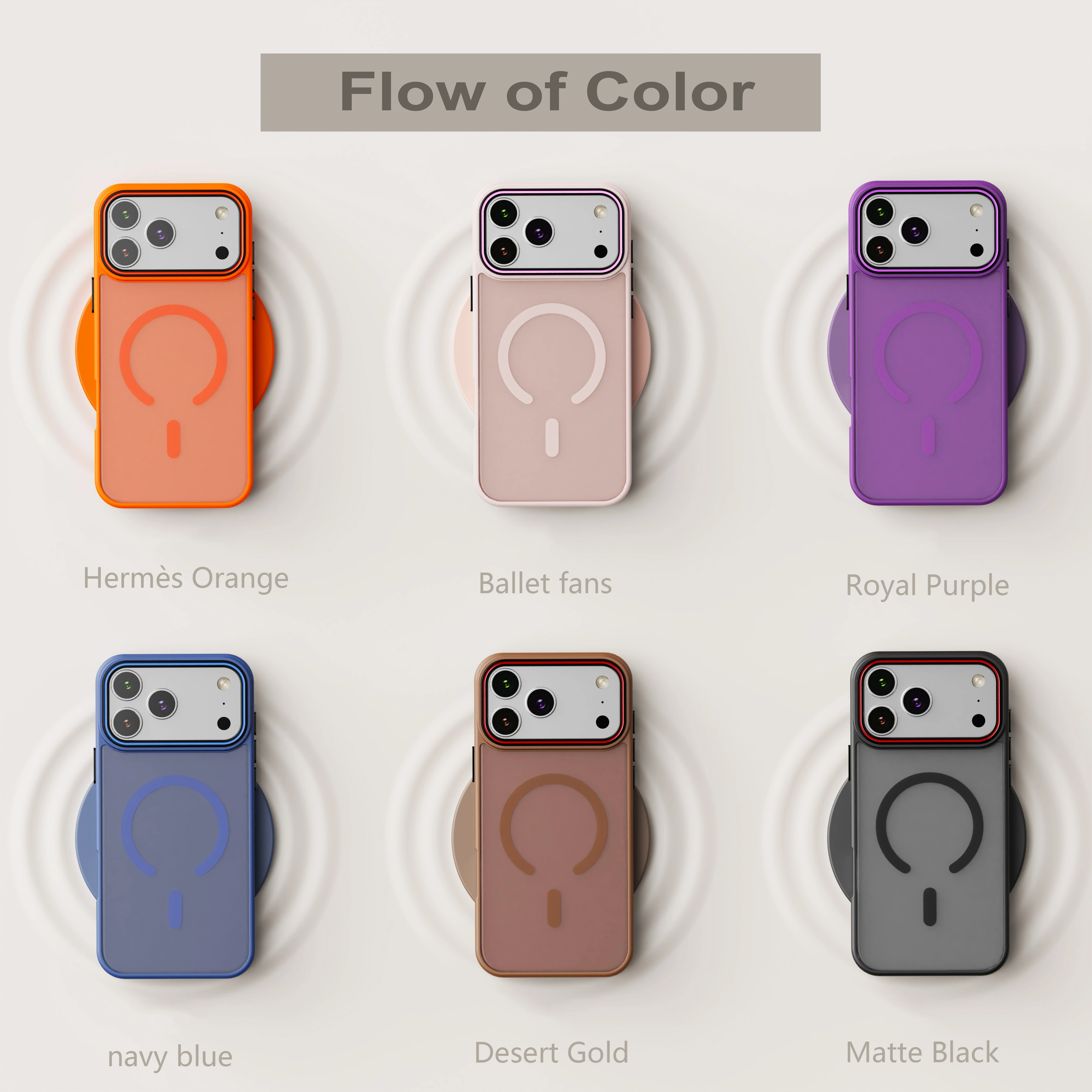 Premium iPhone Case MagSafe Compatible Magnetic Protective Cover Transparent Matte Back Shockproof Frame Raised Camera Lens Protection Slim Design