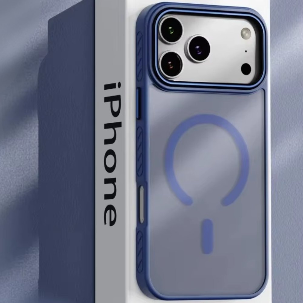 Premium iPhone Case MagSafe Compatible Magnetic Protective Cover Transparent Matte Back Shockproof Frame Raised Camera Lens Protection Slim Design
