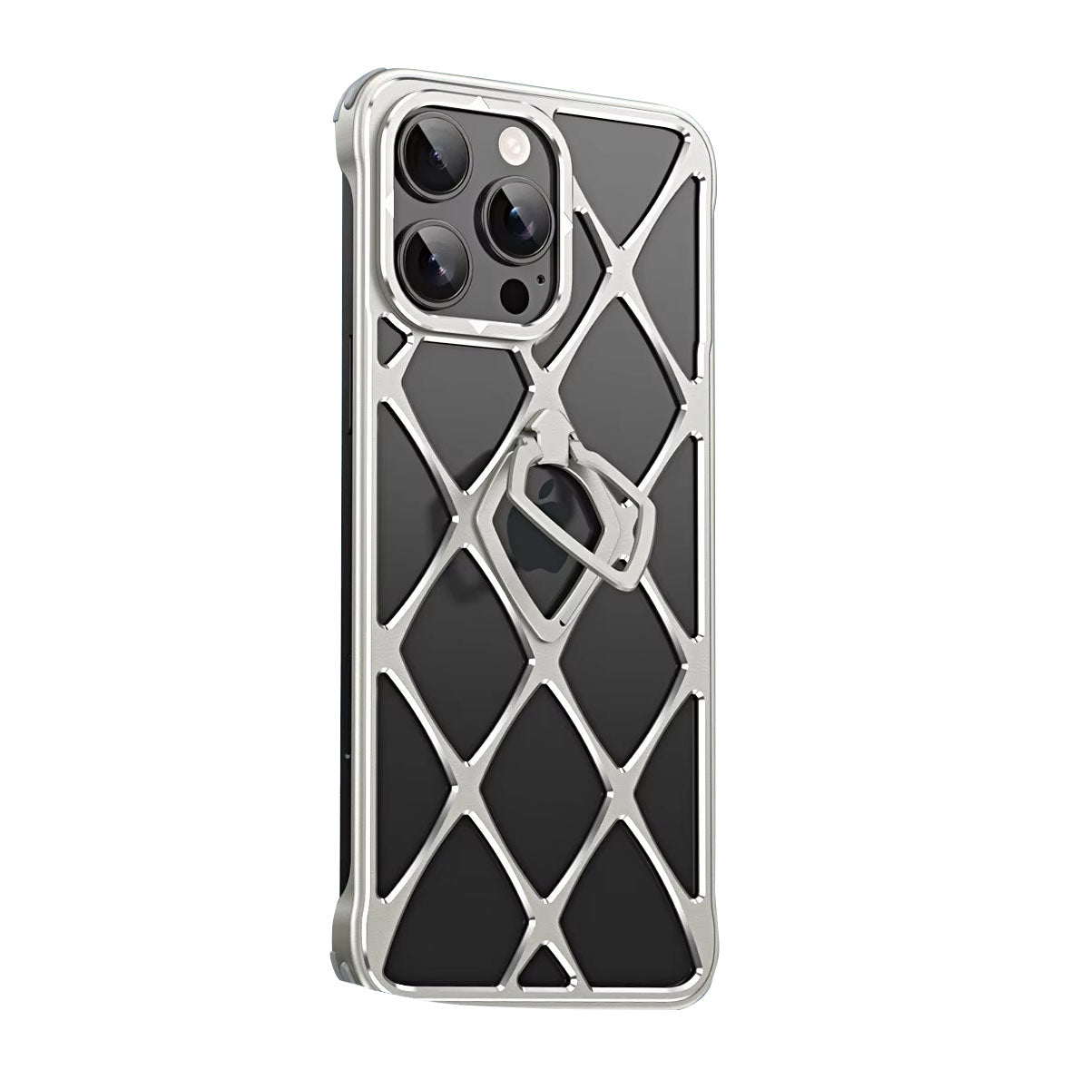Premium iPhone Case MagSafe Compatible Magnetic Protective Cover Ultra Light Metal Frame Cooling Back Built-in Stand Shockproof Slim Design