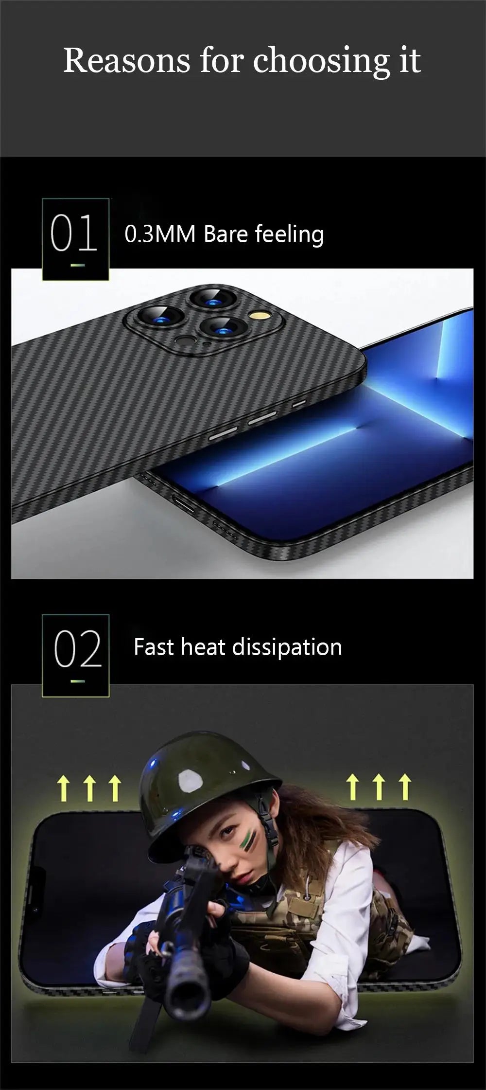 Premium iPhone Case MagSafe Compatible Magnetic Protective Cover Ultra Thin 0.2mm Carbon Fiber Matte PP Back Lightweight Scratch Resistant Slim Design