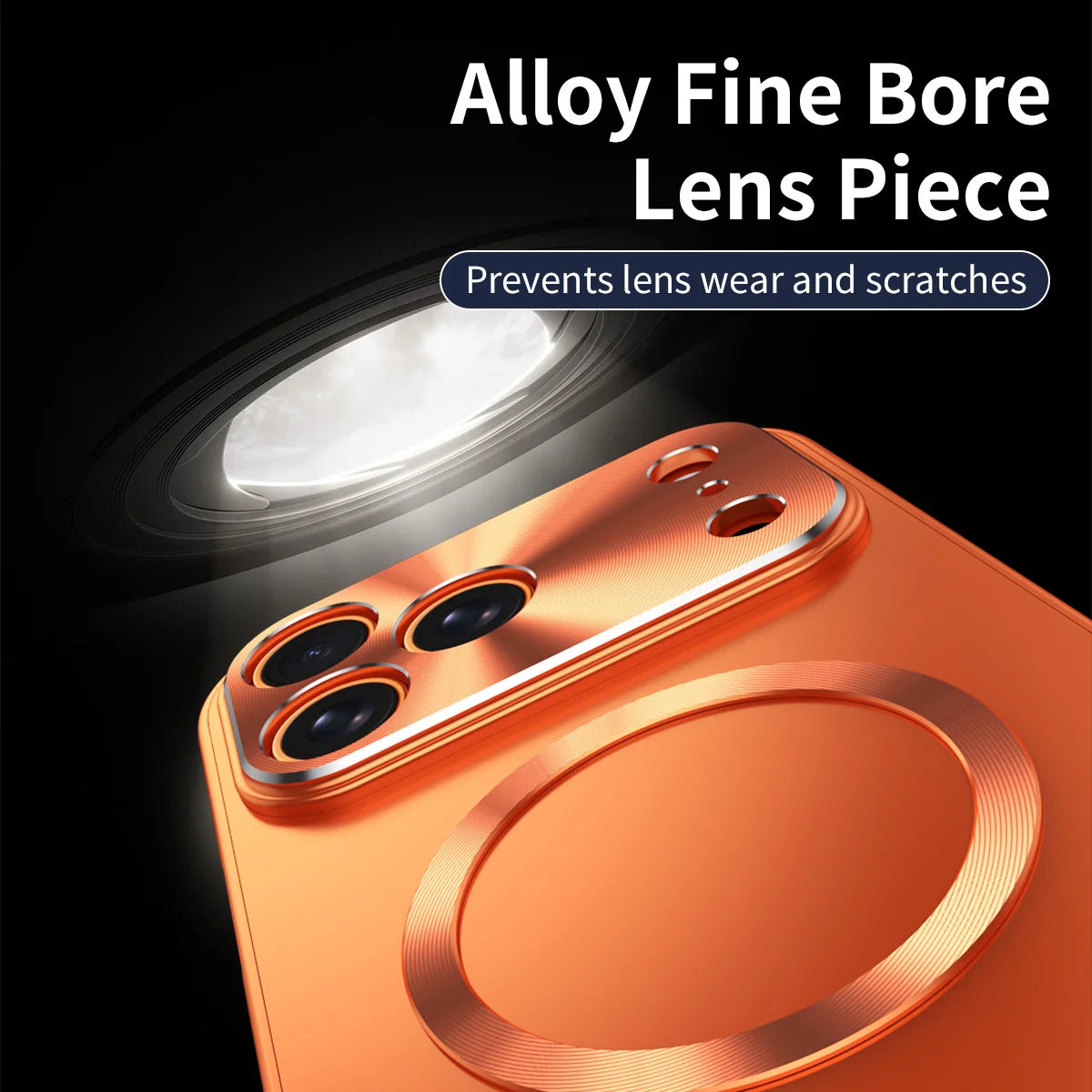 Premium iPhone Case MagSafe Compatible Magnetic Shockproof Cover Camera Lens Protection Ultra Thin Aluminum Frame Frosted Matte Back Full Protection