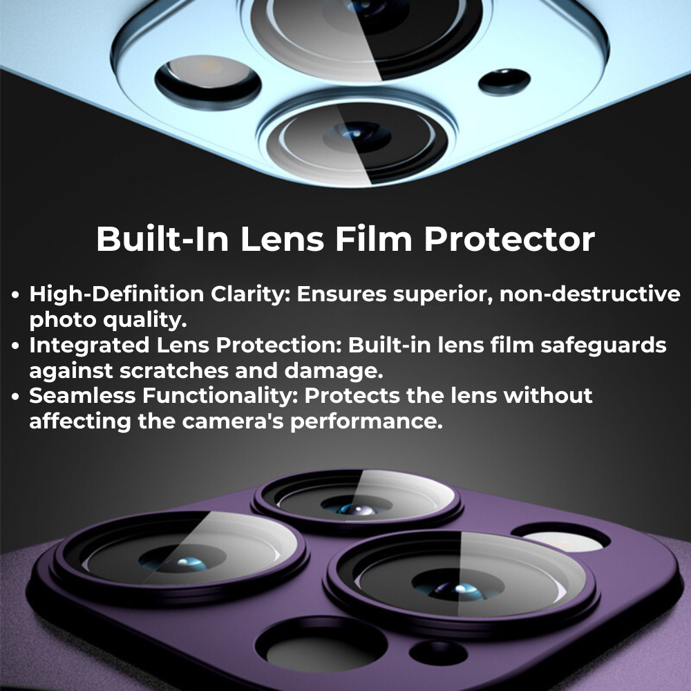 Premium iPhone Case MagSafe Compatible Matte Shockproof Protective Cover Camera Lens Protection Magnetic Slim Design