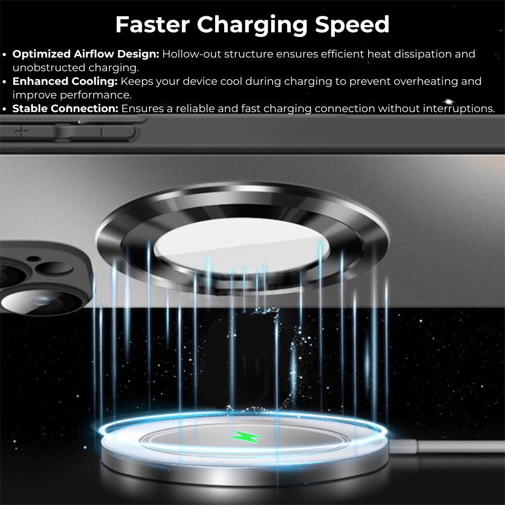 Premium iPhone Case MagSafe Compatible Matte Shockproof Protective Cover Camera Lens Protection Magnetic Slim Design