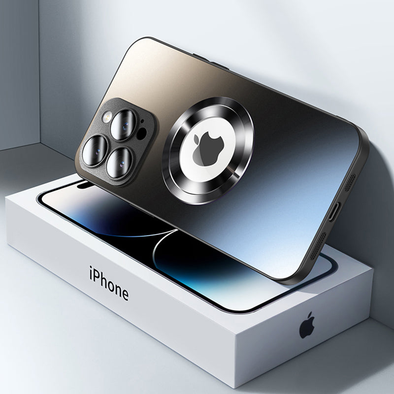 Premium iPhone Case MagSafe Compatible Matte Shockproof Protective Cover Camera Lens Protection Magnetic Slim Design