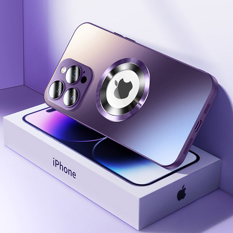 Premium iPhone Case MagSafe Compatible Matte Shockproof Protective Cover Camera Lens Protection Magnetic Slim Design
