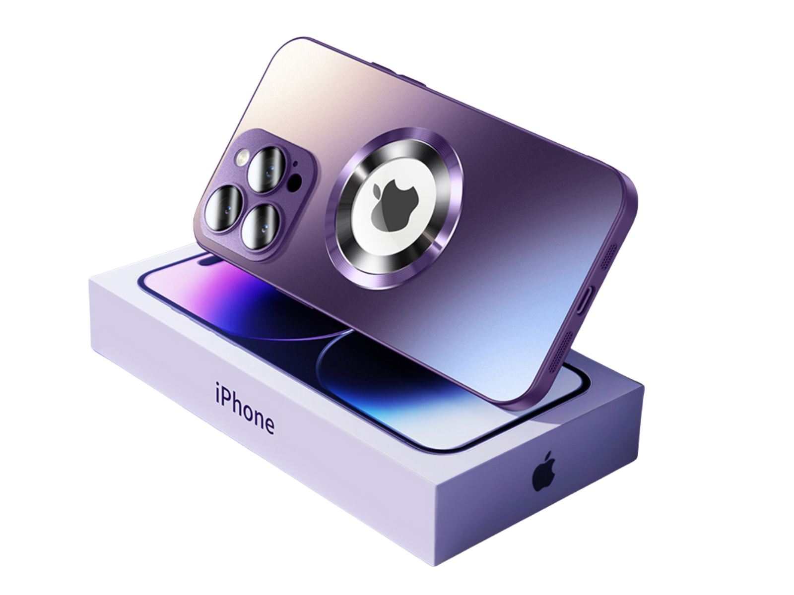 Premium iPhone Case MagSafe Compatible Matte Shockproof Protective Cover Camera Lens Protection Magnetic Slim Design