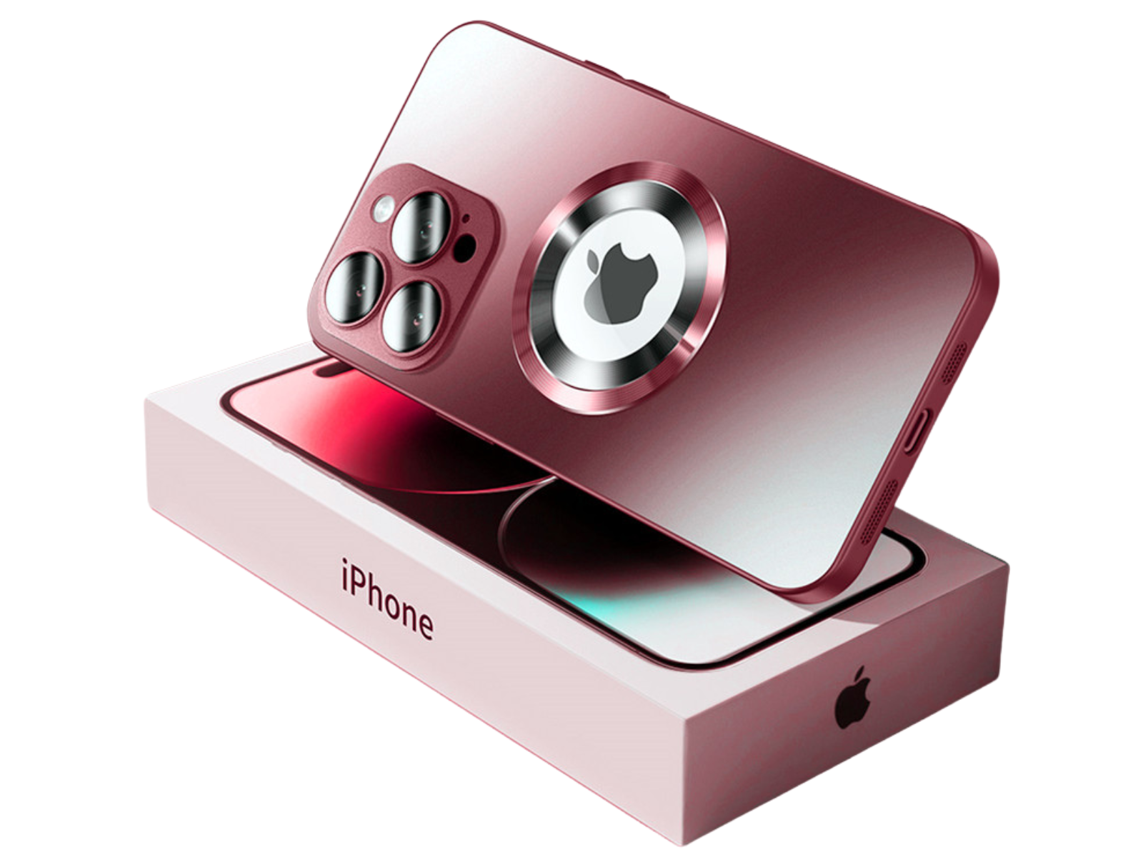 Premium iPhone Case MagSafe Compatible Matte Shockproof Protective Cover Camera Lens Protection Magnetic Slim Design