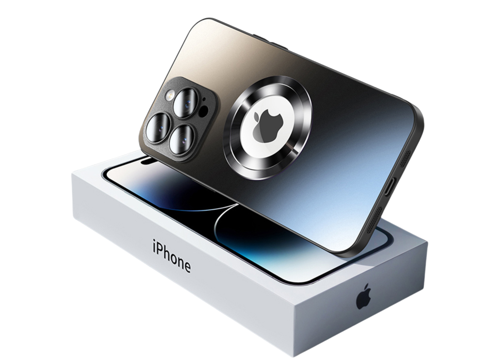 Premium iPhone Case MagSafe Compatible Matte Shockproof Protective Cover Camera Lens Protection Magnetic Slim Design