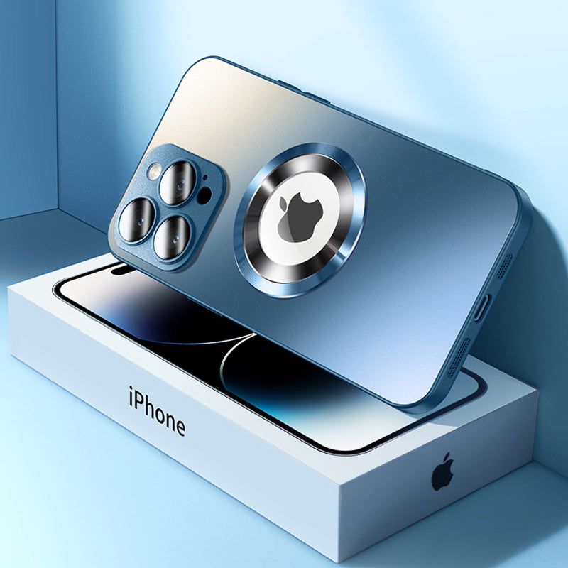 Premium iPhone Case MagSafe Compatible Matte Shockproof Protective Cover Camera Lens Protection Magnetic Slim Design