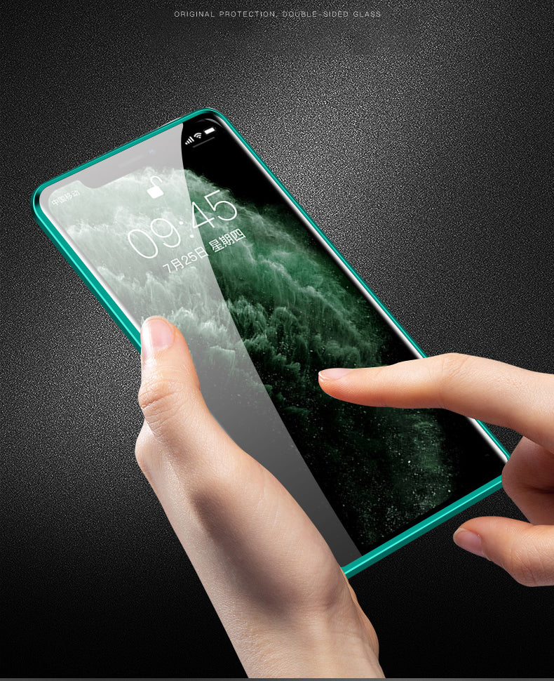Premium iPhone Case MagSafe Compatible Privacy Screen Tempered Glass Shockproof Protective Cover 360 Full Body Camera Lens Protection Slim Design