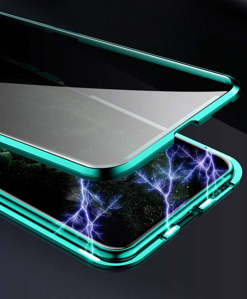 Premium iPhone Case MagSafe Compatible Privacy Screen Tempered Glass Shockproof Protective Cover 360 Full Body Camera Lens Protection Slim Design