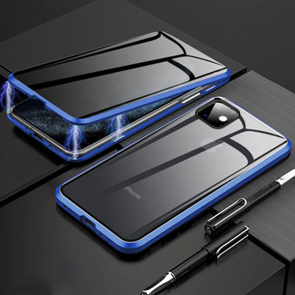 Premium iPhone Case MagSafe Compatible Privacy Screen Tempered Glass Shockproof Protective Cover 360 Full Body Camera Lens Protection Slim Design