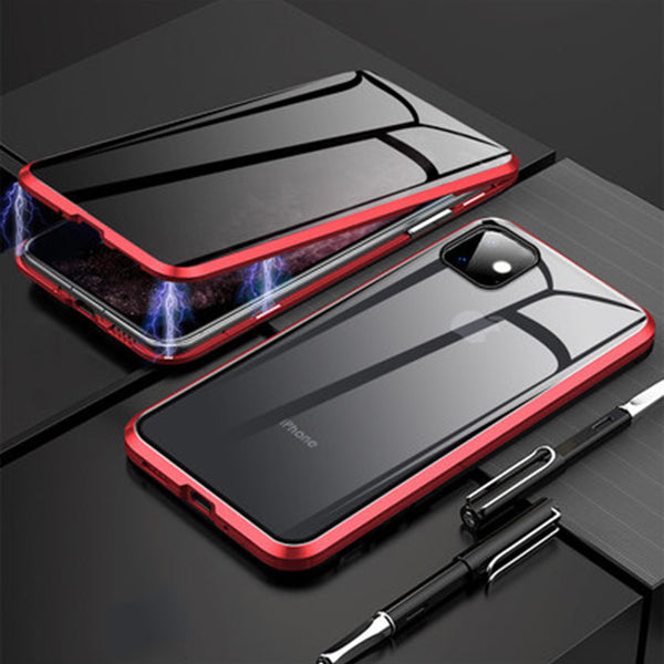Premium iPhone Case MagSafe Compatible Privacy Screen Tempered Glass Shockproof Protective Cover 360 Full Body Camera Lens Protection Slim Design
