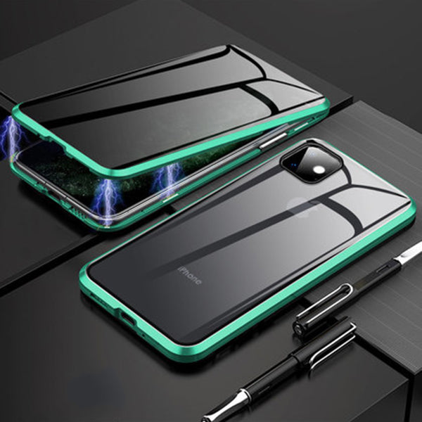 Premium iPhone Case MagSafe Compatible Privacy Screen Tempered Glass Shockproof Protective Cover 360 Full Body Camera Lens Protection Slim Design
