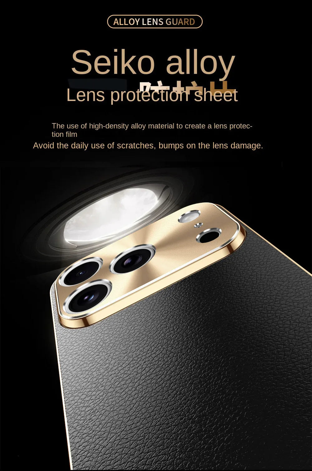Premium iPhone Case MagSafe Compatible Protective Cover Lychee Texture Leather Back Electroplated Frame Shockproof Camera Lens Protection Full Coverage Slim Design