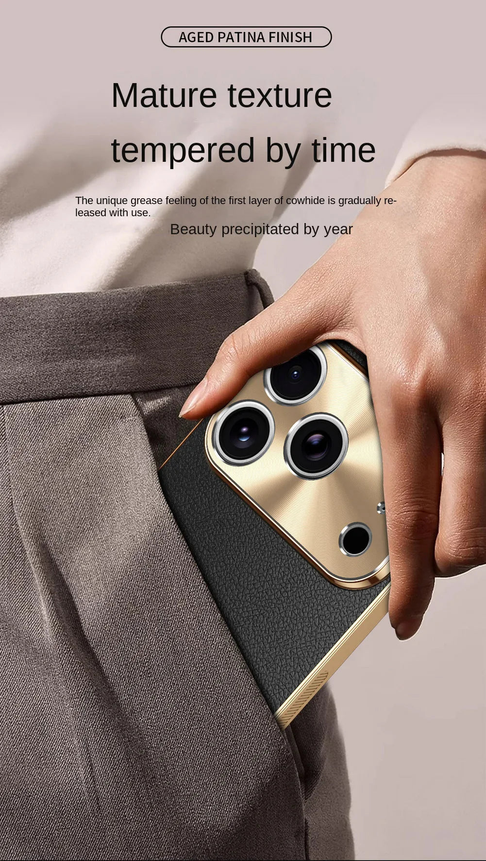 Premium iPhone Case MagSafe Compatible Protective Cover Lychee Texture Leather Back Electroplated Frame Shockproof Camera Lens Protection Full Coverage Slim Design