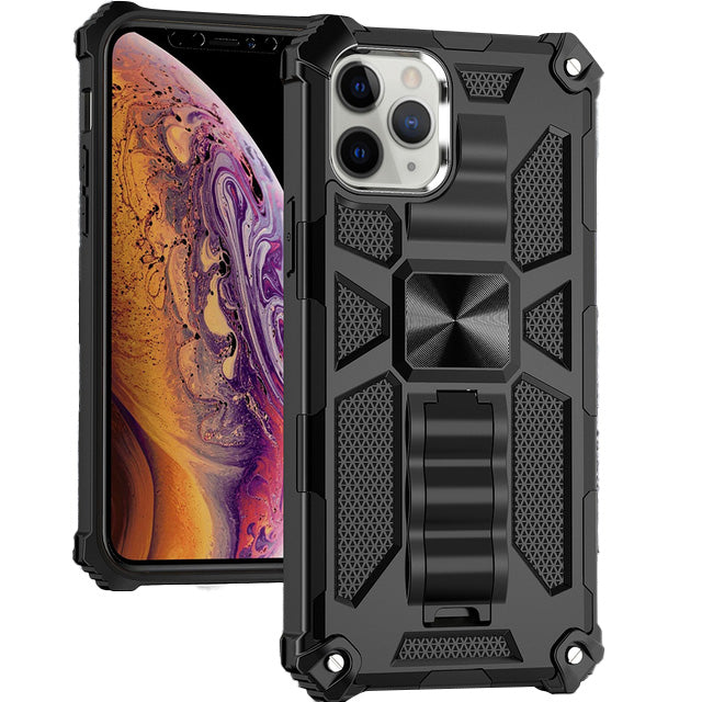 Premium iPhone Case MagSafe Compatible Rugged Armor Camouflage Kickstand Shockproof Protective Cover Camera Lens Protection Heavy Duty Design