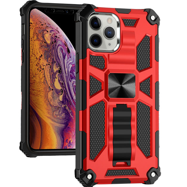 Premium iPhone Case MagSafe Compatible Rugged Armor Camouflage Kickstand Shockproof Protective Cover Camera Lens Protection Heavy Duty Design