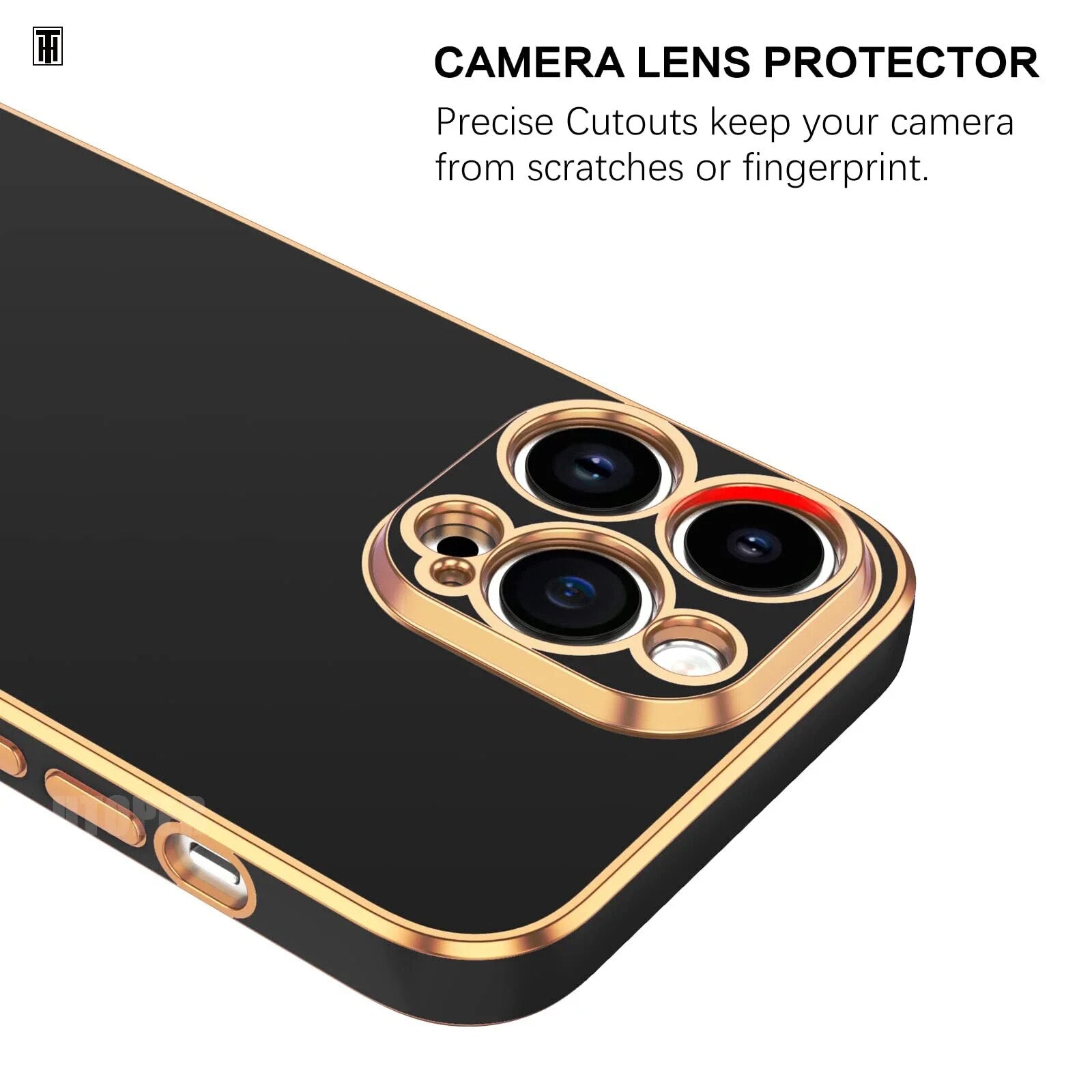 Premium iPhone Case MagSafe Compatible Silicone Shockproof Protective Cover Glossy Square Texture Camera Lens Protection Slim Design