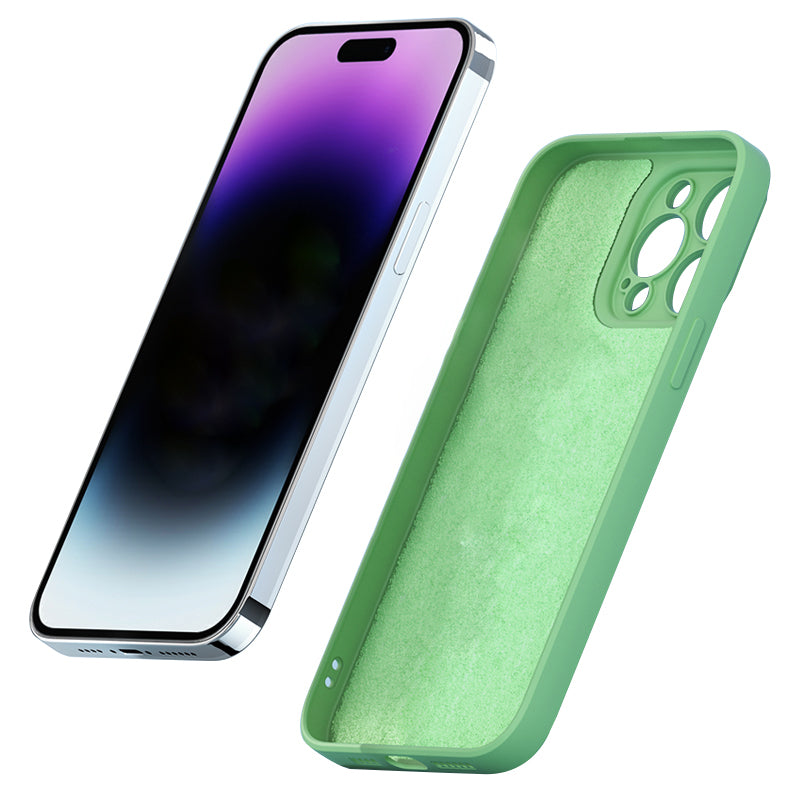 Premium iPhone Case MagSafe Compatible Square Liquid Silicone Shockproof Protective Cover Camera Lens Protection Slim Design