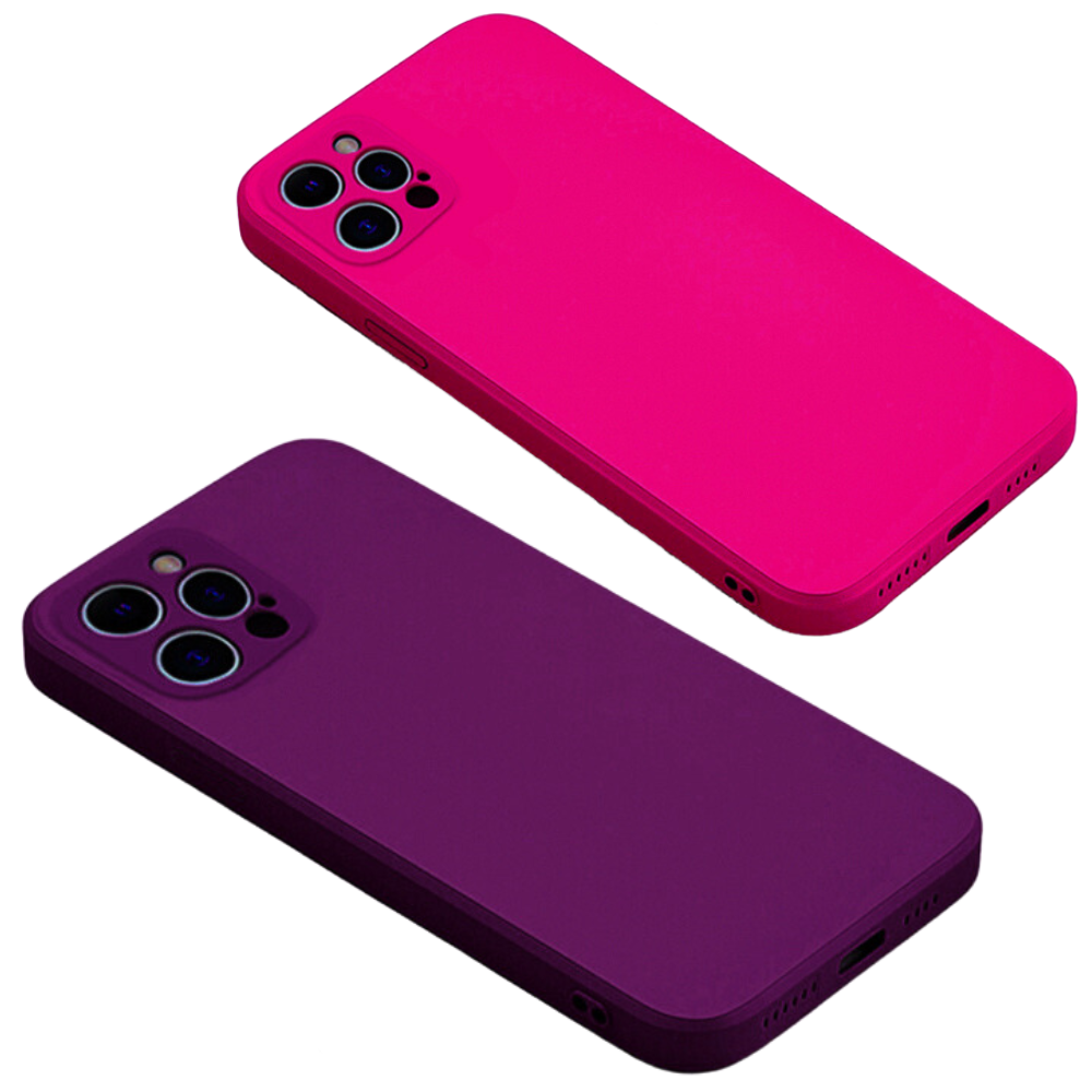 Premium iPhone Case MagSafe Compatible Square Liquid Silicone Shockproof Protective Cover Camera Lens Protection Slim Design