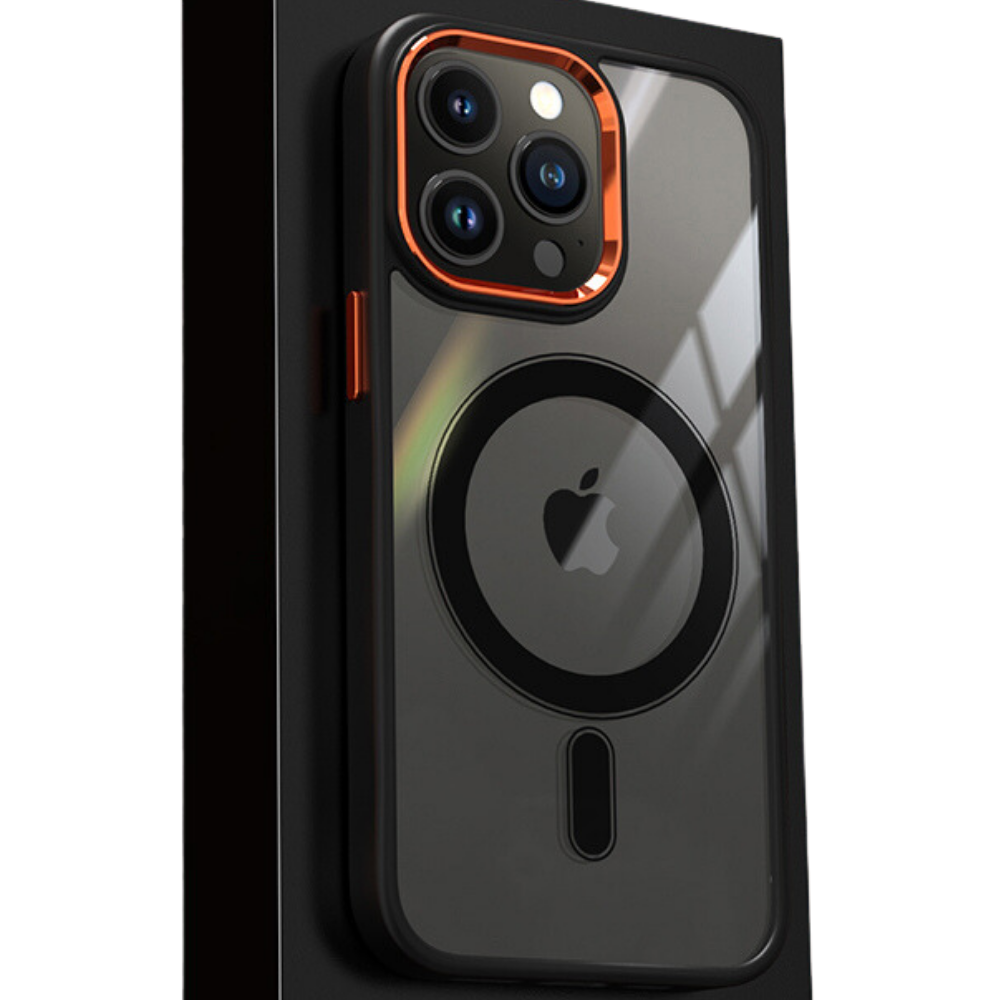 Premium iPhone Case MagSafe Compatible Transparent Hybrid Shockproof Protective Cover Clear HD Design Camera Lens Protection Slim Profile