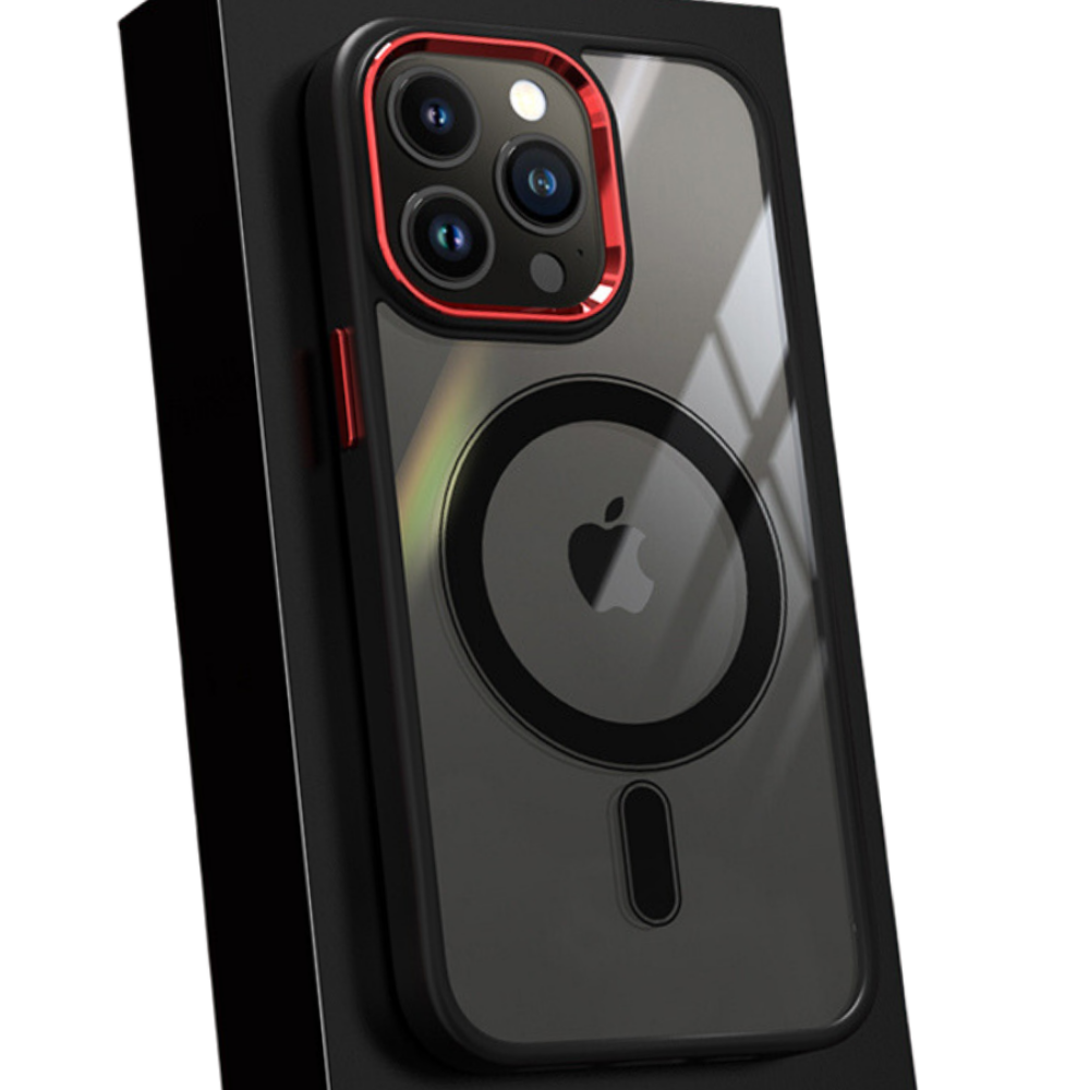 Premium iPhone Case MagSafe Compatible Transparent Hybrid Shockproof Protective Cover Clear HD Design Camera Lens Protection Slim Profile