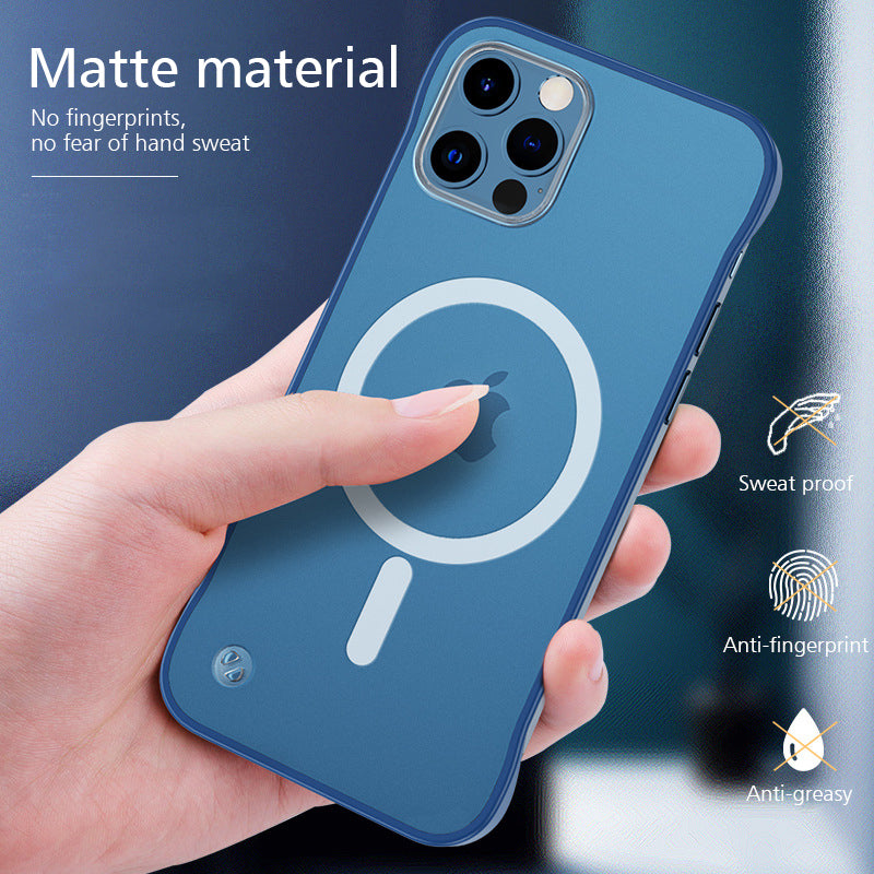 Premium iPhone Case MagSafe Compatible Transparent Ultra Thin Shockproof Protective Cover Frameless Clear Design Camera Lens Protection Slim Profile
