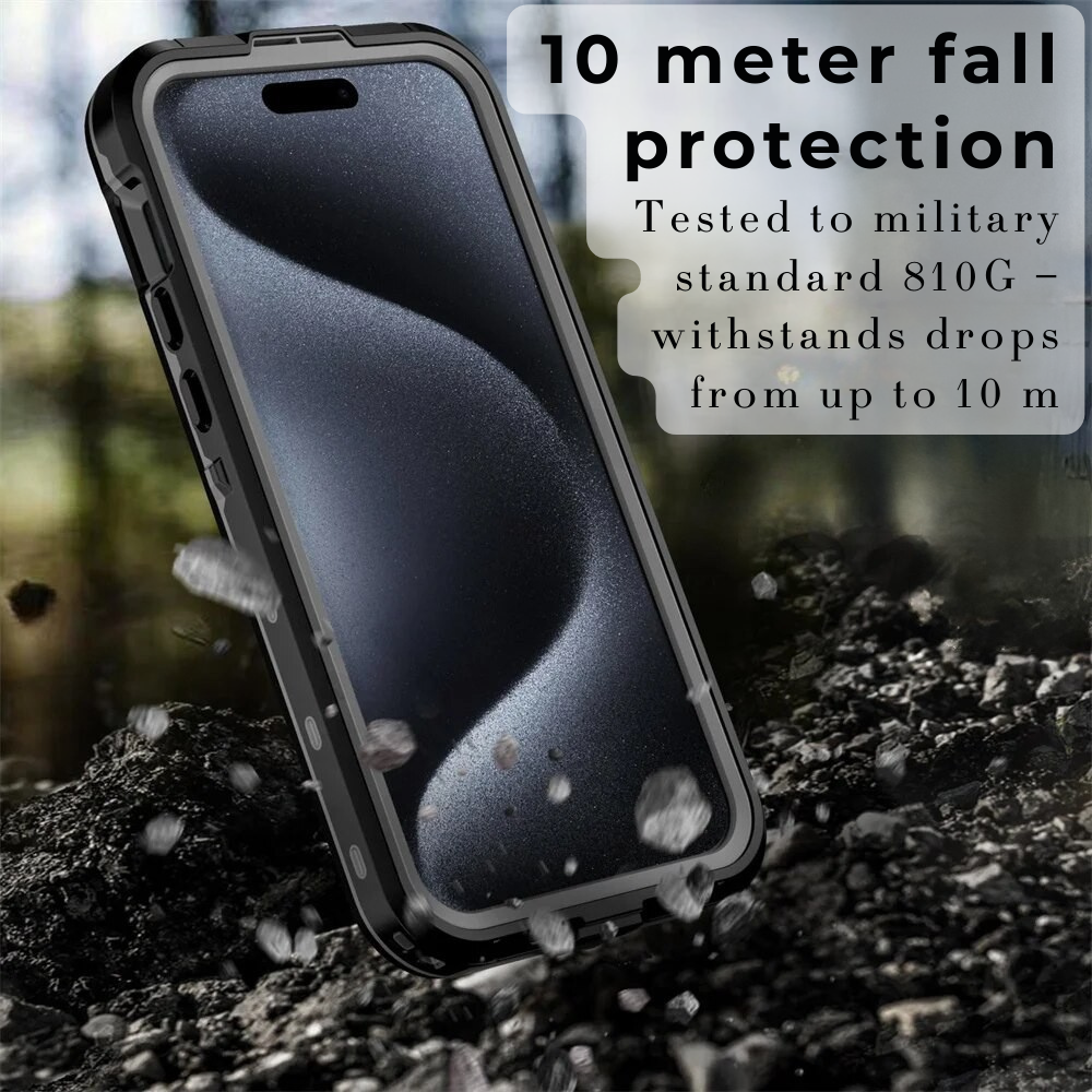 Premium iPhone Case MagSafe Compatible Waterproof IP68 Shockproof Protective Cover 360 Full Body Sealed Design Camera Lens Protection Dustproof