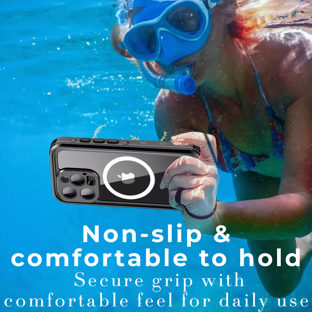 Premium iPhone Case MagSafe Compatible Waterproof IP68 Shockproof Protective Cover 360 Full Body Sealed Design Camera Lens Protection Dustproof