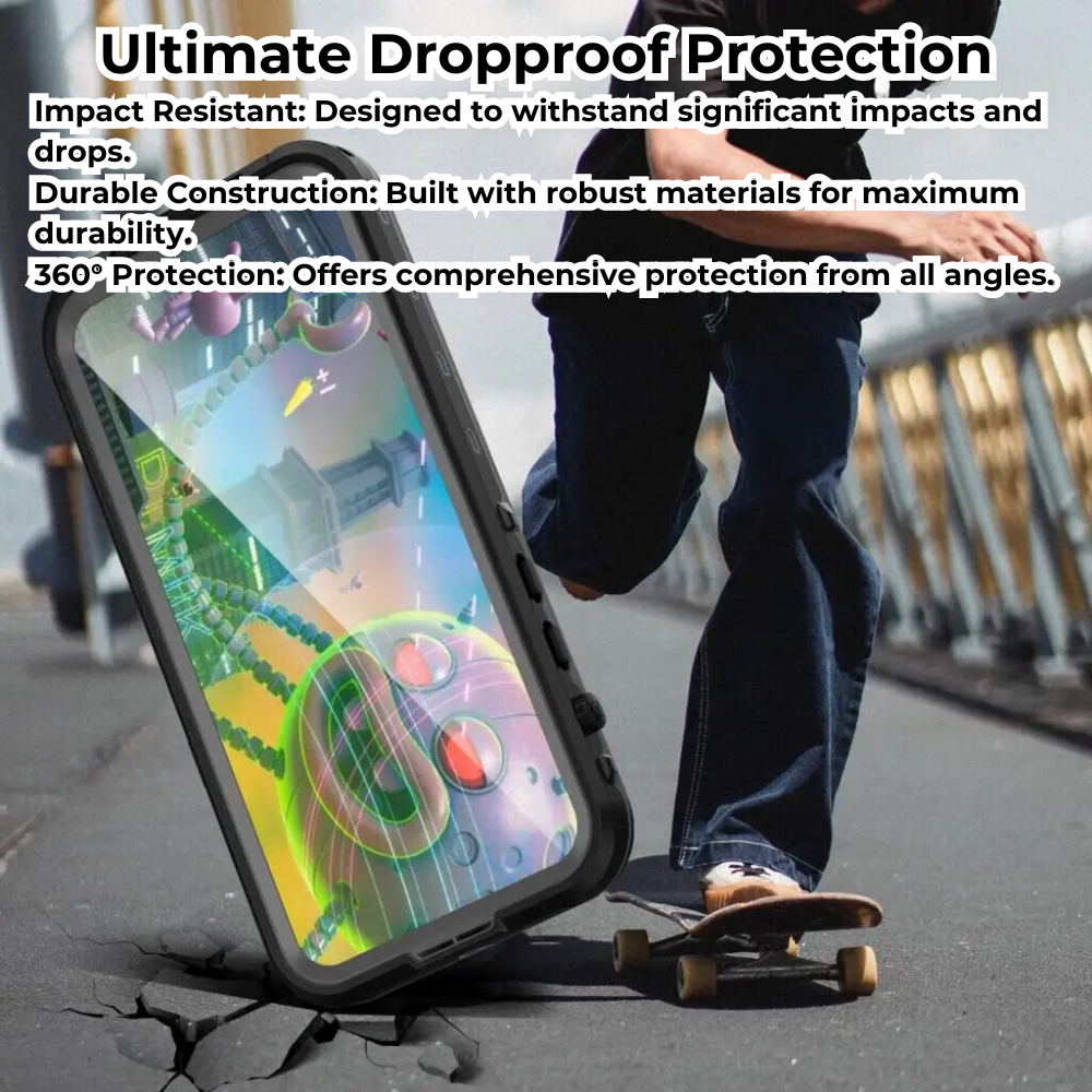 Premium iPhone Case MagSafe Compatible Waterproof IP68 Shockproof Protective Cover 360 Full Body Sealed Design Camera Lens Protection Transparent