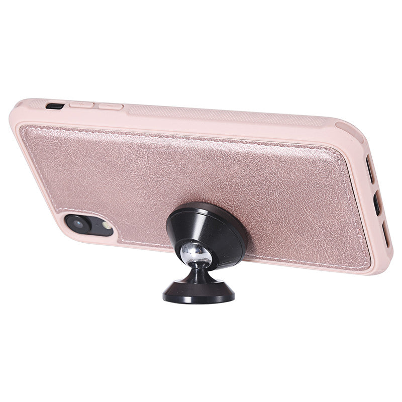 Premium iPhone Case Magnetic Detachable Wallet Flip Cover PU Leather Card Holder Handbag Design Stand Feature Shockproof Full Protection