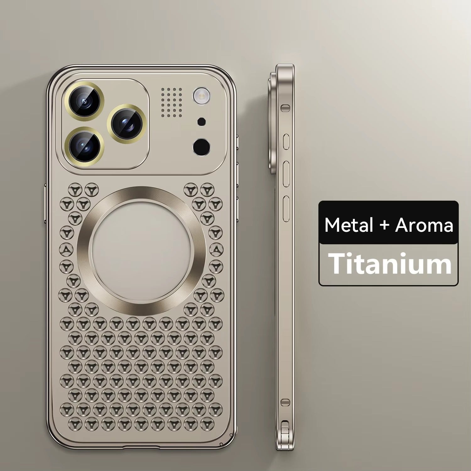 Premium iPhone Case Magnetic Protective Cover Aluminum Alloy Frame Heat Dissipation Metal Design Shockproof Anti Fall Camera Lens Guard Slim Structure