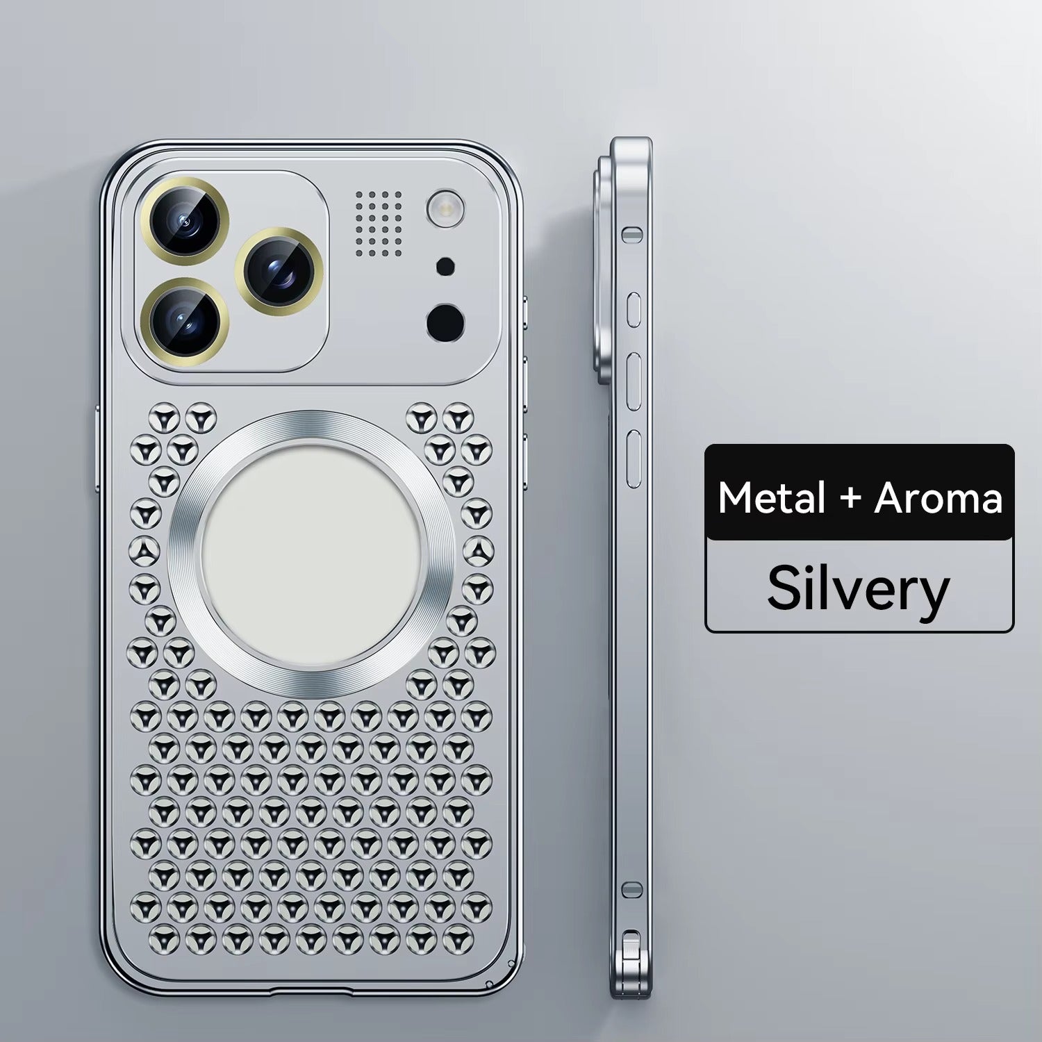 Premium iPhone Case Magnetic Protective Cover Aluminum Alloy Frame Heat Dissipation Metal Design Shockproof Anti Fall Camera Lens Guard Slim Structure