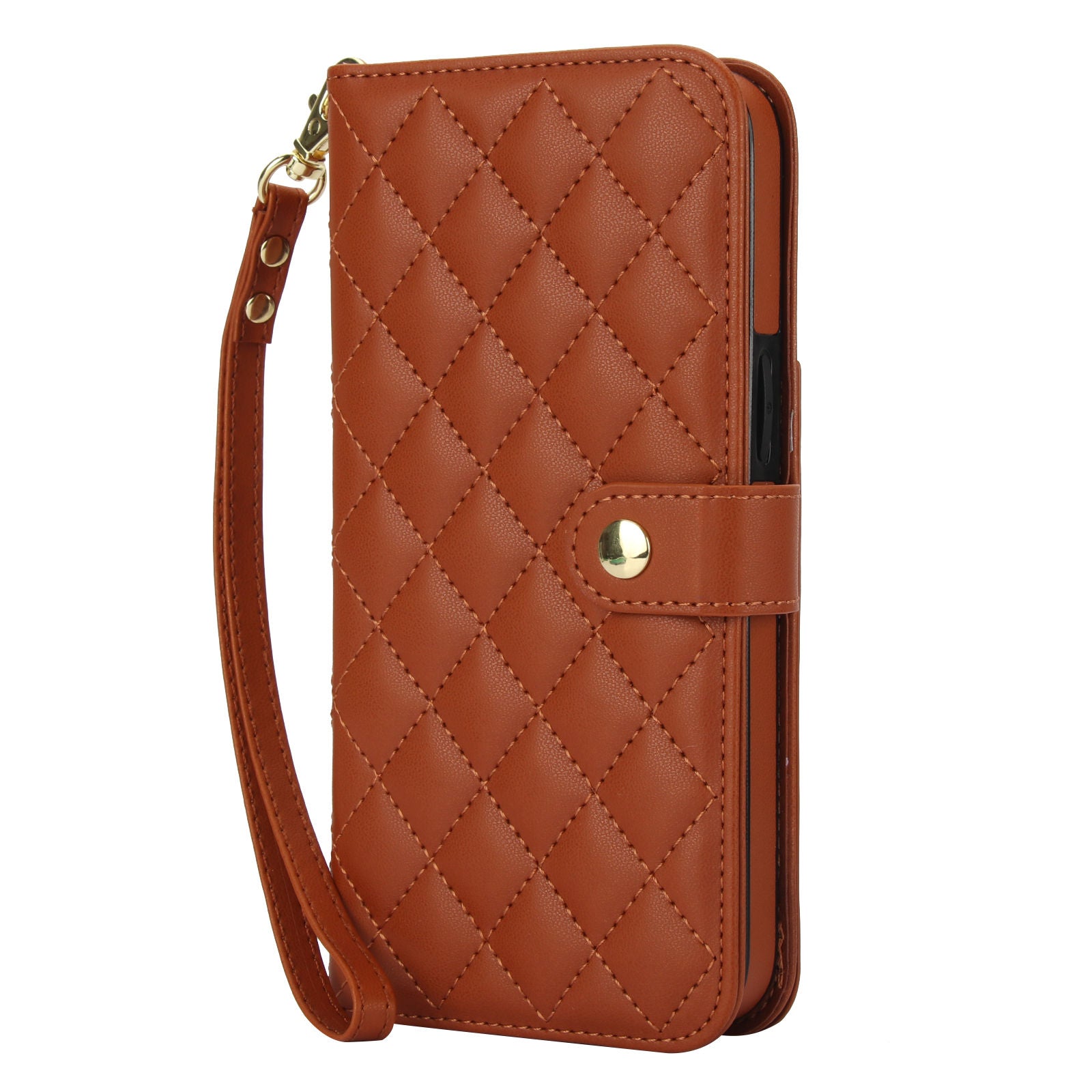 Premium iPhone Case RFID Blocking Wallet Crossbody Flip Cover PU Leather Card Holder Magnetic Closure Shockproof Protection Adjustable Strap Full Coverage