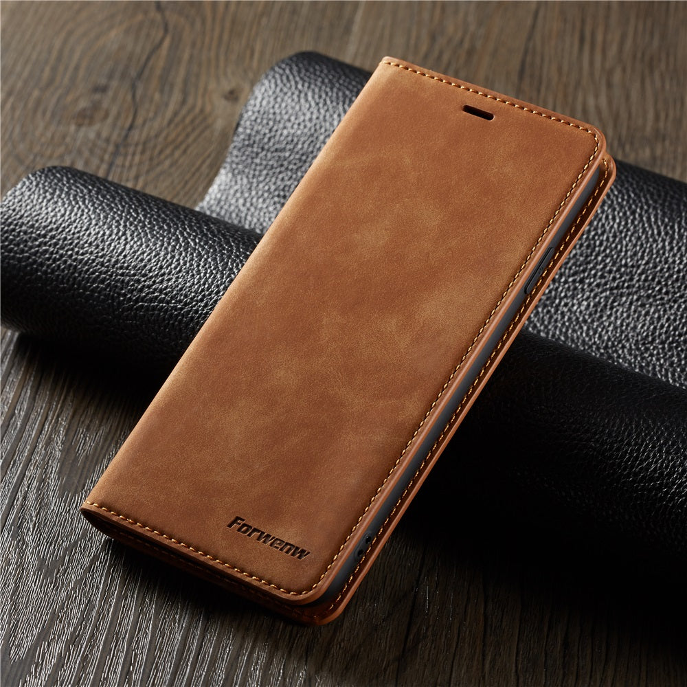 Premium iPhone Case Suede Leather Wallet Flip Cover Card Holder Magnetic Closure Shockproof Protection Full Body Slim Design