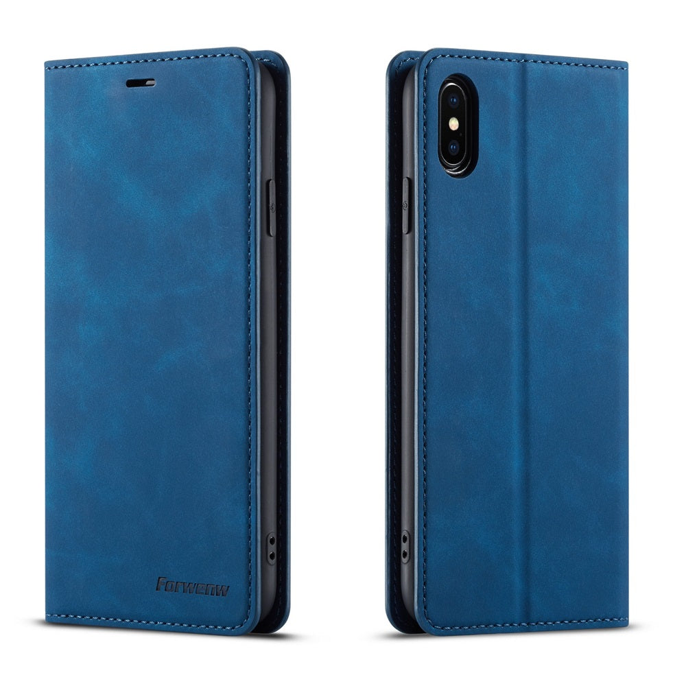 Premium iPhone Case Suede Leather Wallet Flip Cover Card Holder Magnetic Closure Shockproof Protection Full Body Slim Design